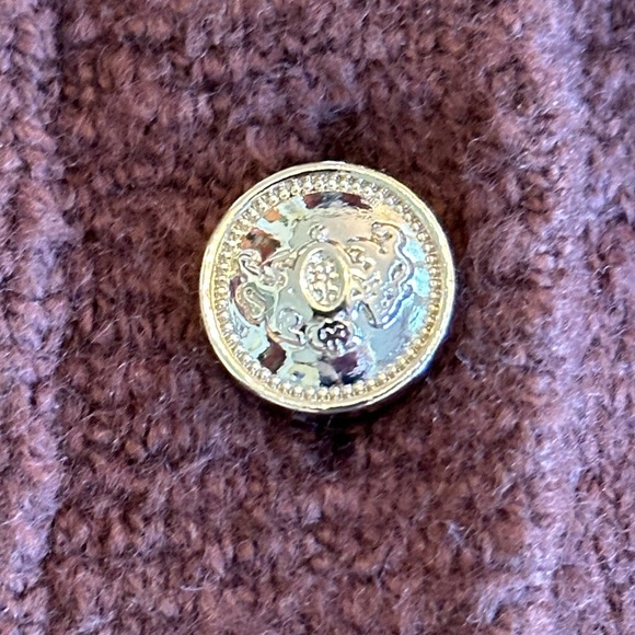 Talbots | Boucle Wool Blend Cardigan w/Patch Pocketd, Brown, Size LP, NWT - Picture 5 of 10